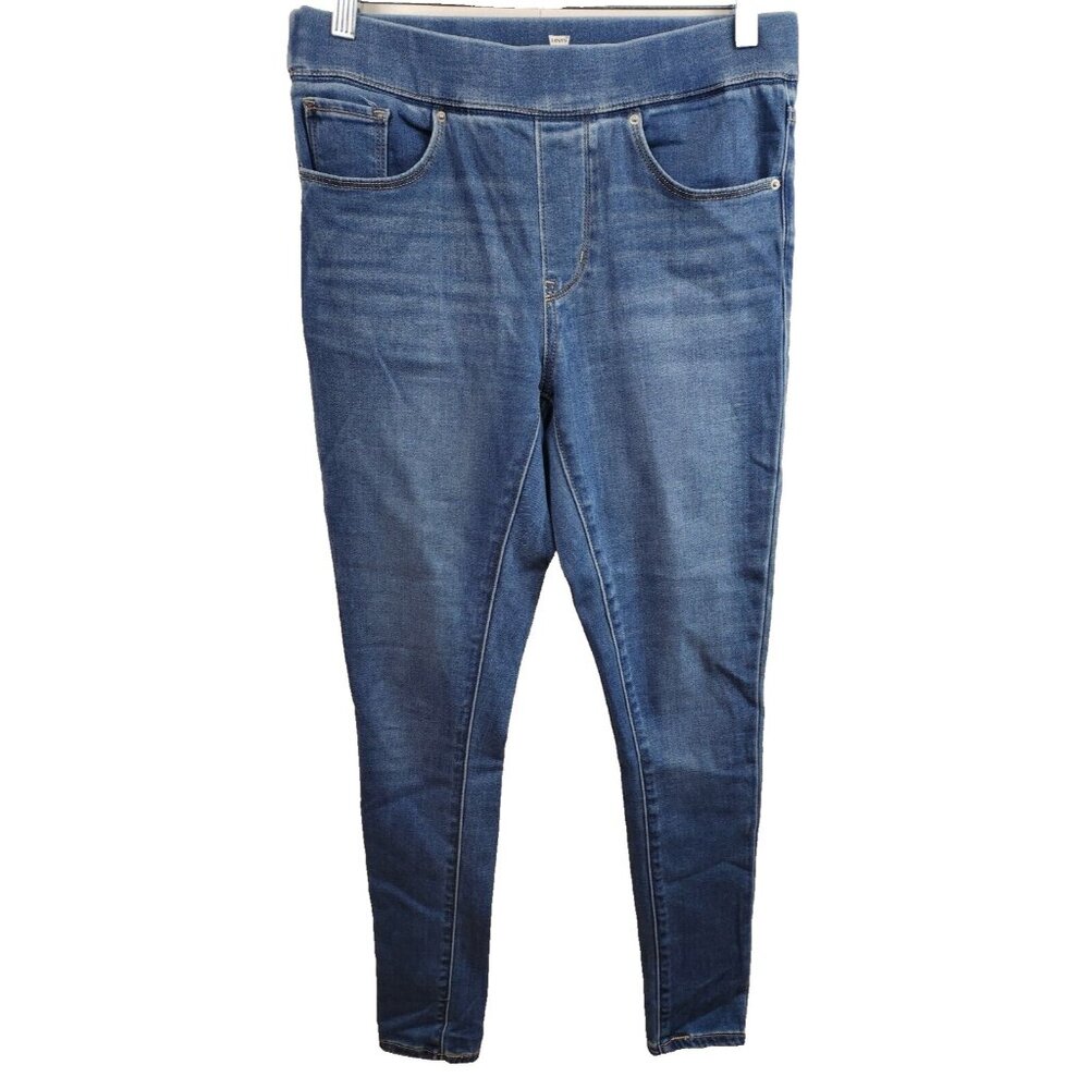 Levis‎ Womens Shaping Legging Jeans Size 28 Blue Skinny Leg Pull On Mid Rise